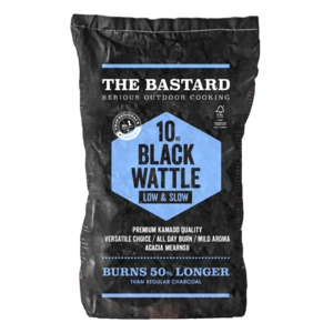 Dřevěné uhlí z akácie The Bastard Black Wattle 10 kg (FSC 100%) - uhlí s dlouhou dobou hoření a lahodnou dřevěnou chutí