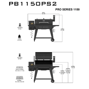 Peletový gril Pro Series 1150 Wifi PB1150PS2 Pit Boss