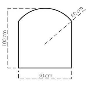 Plech pod kamna SAVE A 100x90 cm